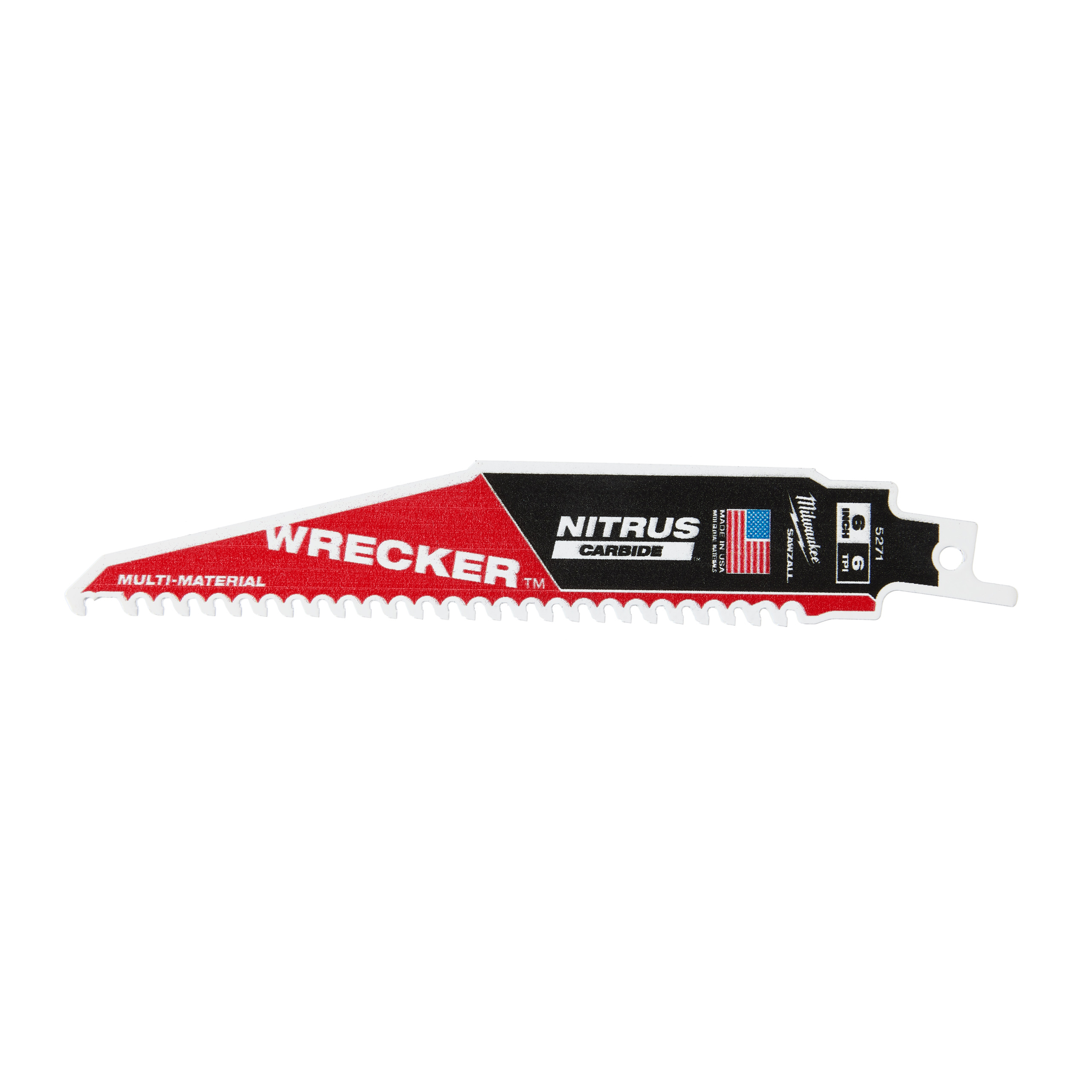 RECIP SAW BLADE MILWAUKEE SZ WRECKER NITR 150X6 5PC