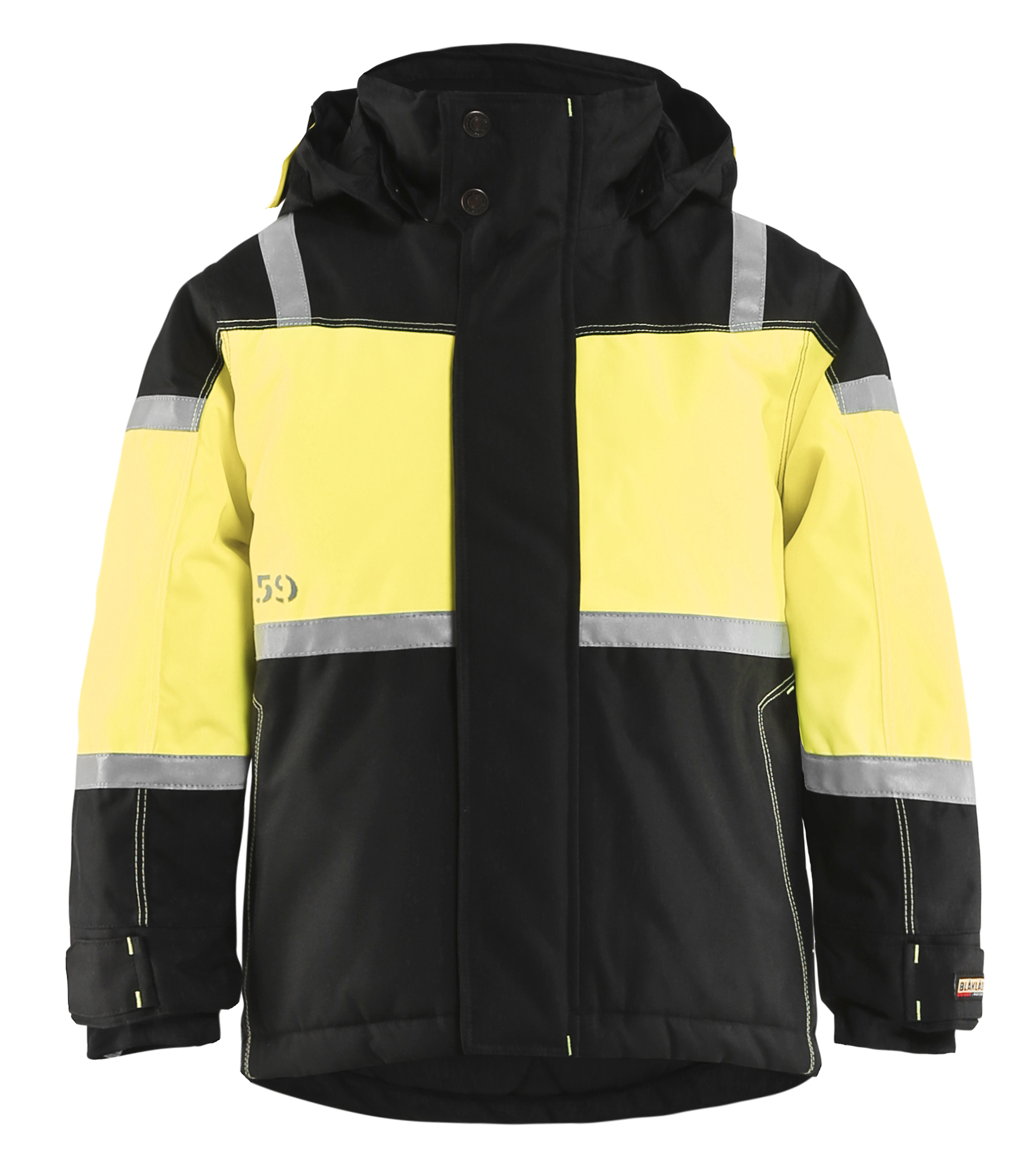 blåkläder Lasten talvitakki blåkläder 485819779933 musta/kelt c152