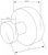 damixa Towel hooks w/roset - 2 pcs 48730.4600 zen