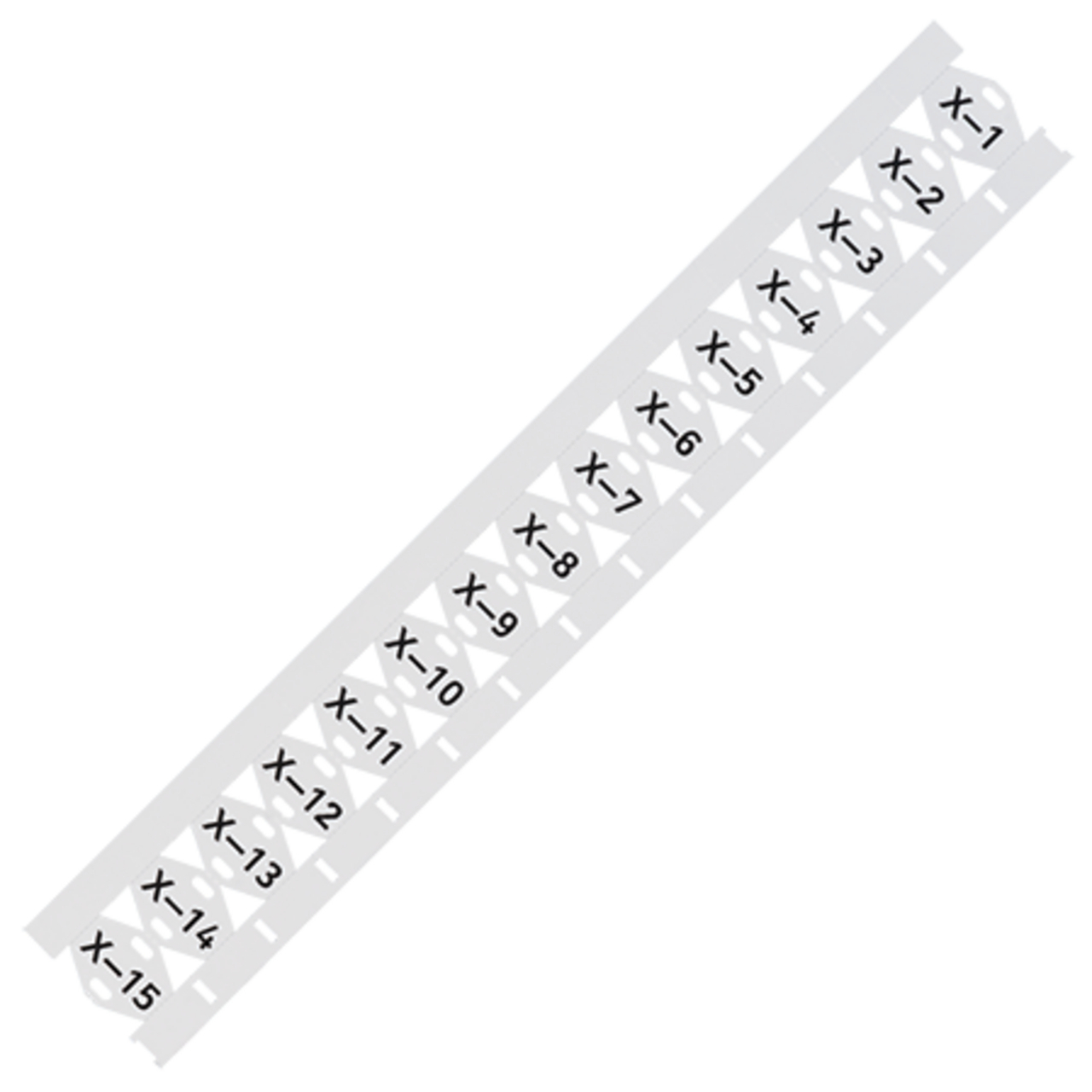 CABLE TIE MARKERS WHITE, 500 PCS, 25X10 MM