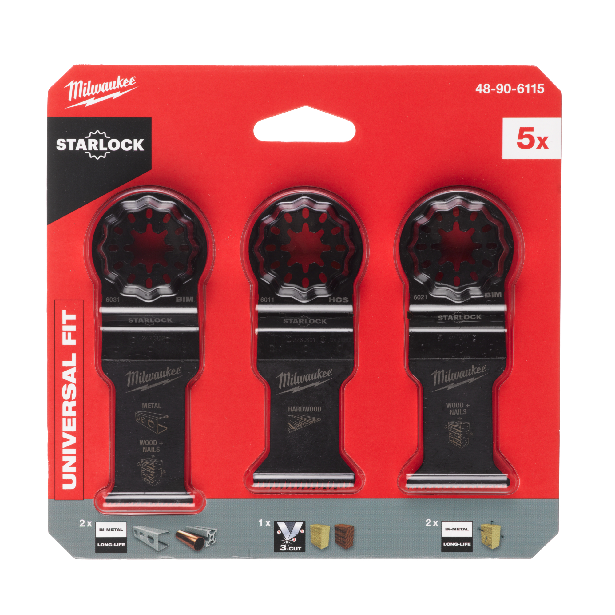 MULTITOOL BLADE SET MILWAUKEE WOOD/METAL