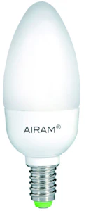 airam Energisparlampa longlife uc candle 7w/e14 3kk