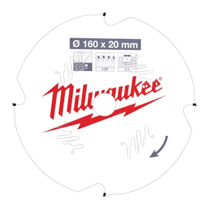 milwaukee Pyörösahanterä milwaukee p fc 160x20x2,2x4d