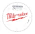 milwaukee Pyörösahanterä milwaukee ms alu 254x30x3,0x80tf neg