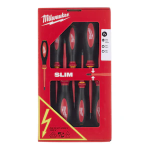 milwaukee Skruvmejselsats milwaukee slim vde 7-del
