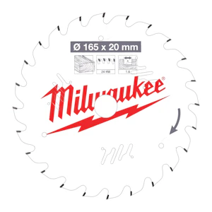 milwaukee Pyörösahanterä milwaukee p w 165x20x1.6x24atb