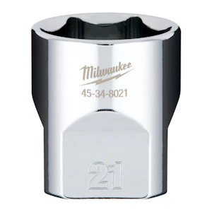 milwaukee Hylsy milwaukee 3/8in lyhyt 21mm