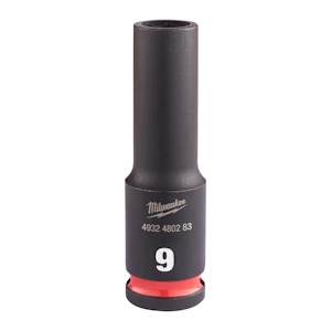 milwaukee Krafthylsa milwaukee 3/8 shw lång 9mm