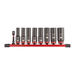 SOCKET SET MILWAUKEE 3/8in SHW DEEP 9 PCS