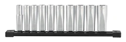 SOCKETS MILWAUKEE METRIC 3/8IN DRIVE DEEP 10P