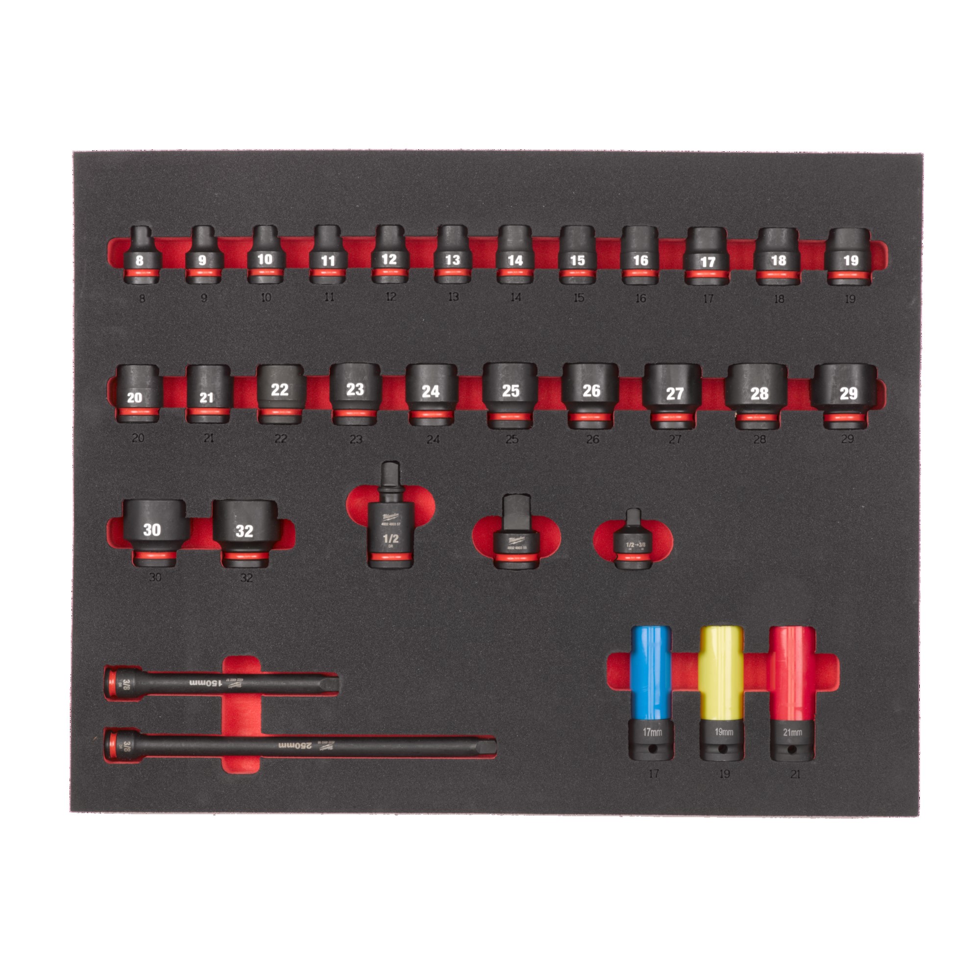 HYLSYSARJA MILWAUKEE 1/2IN STD FOAM 32KPL