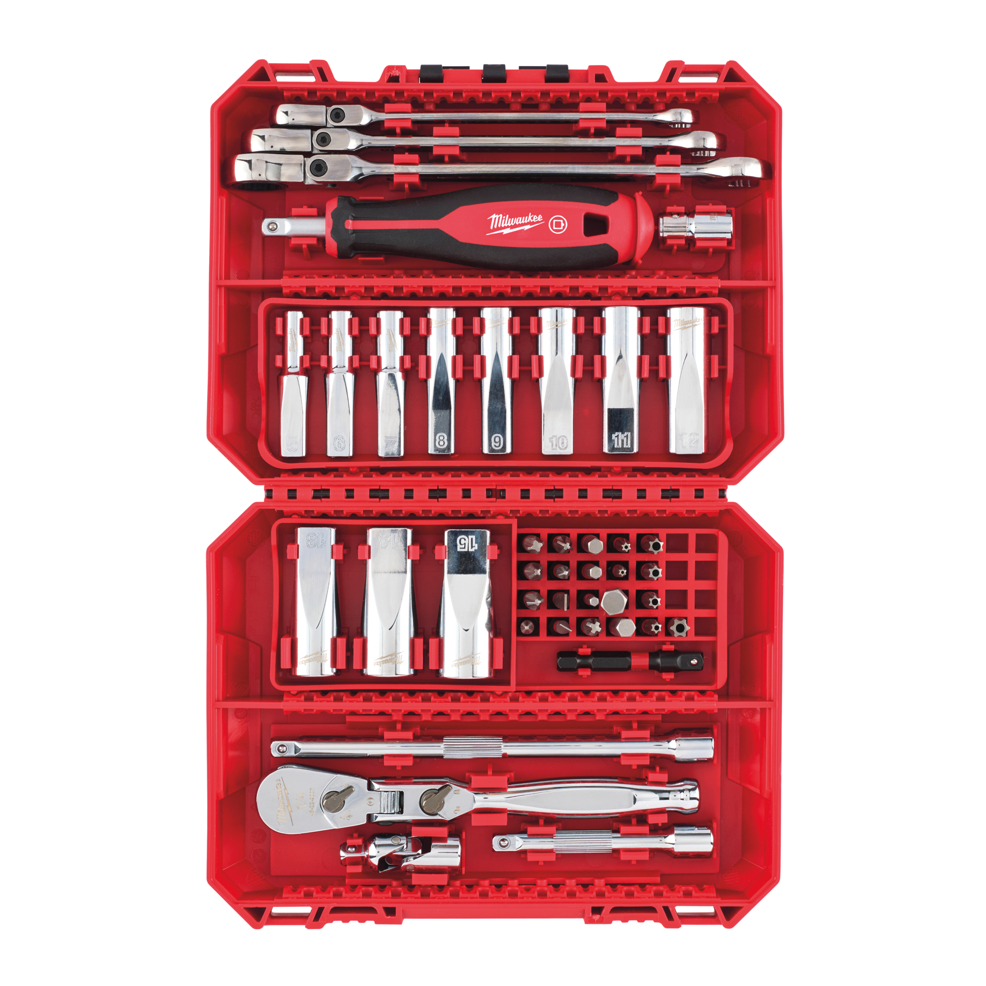 BIT SET MILWAUKEE RATCHET 1/4in 42P