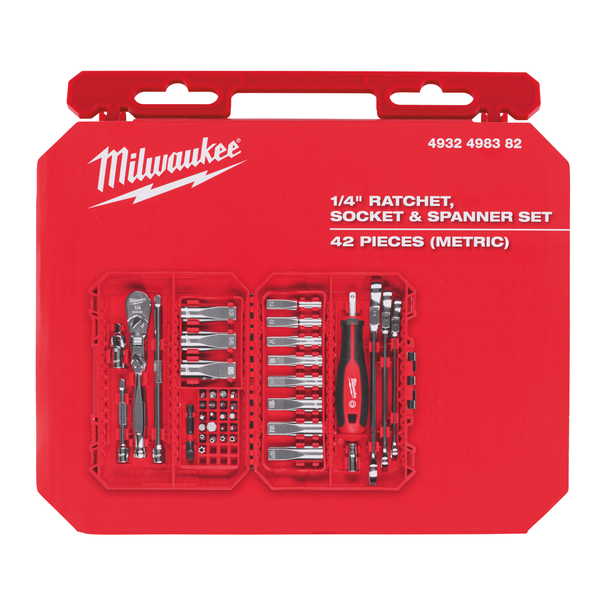milwaukee Hylsysarja milwaukee 1/4in 42kpl