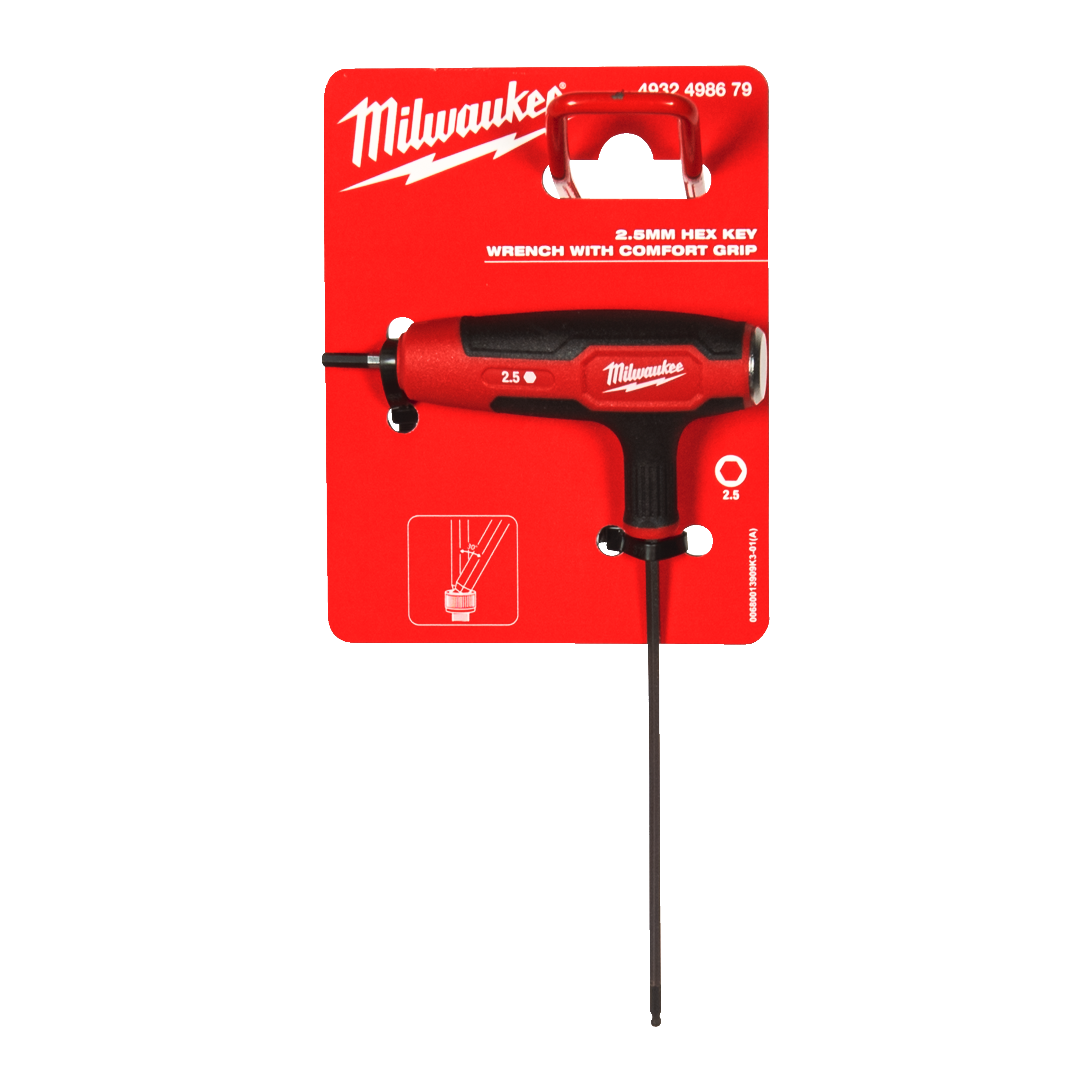 milwaukee Insexnyckel milwaukee t-handtag 2,5mm