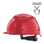 HARD HAT MILWAUKEE BOLT100 RED UNVENTED