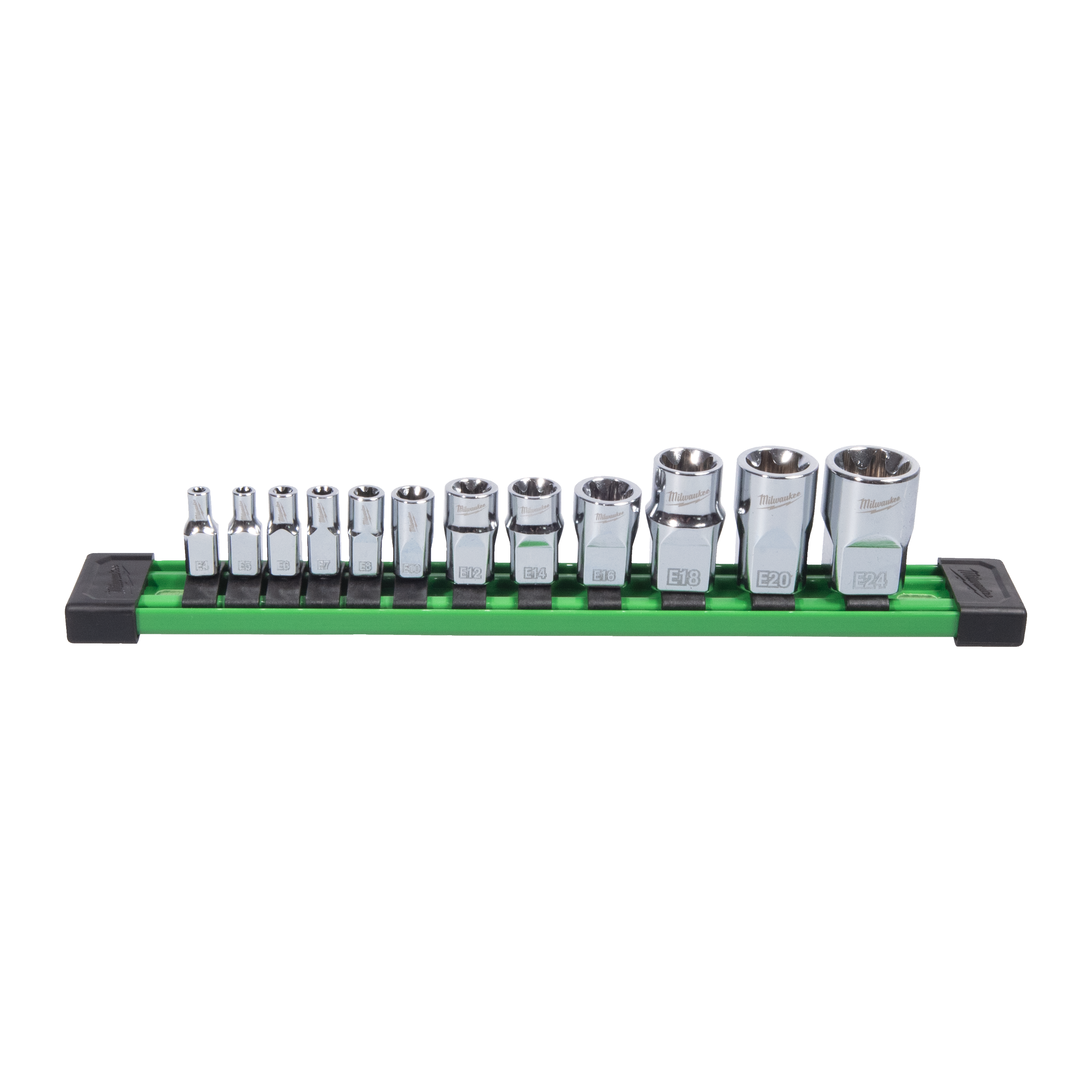 SOCKET SET MILWAUKEE E-TORX 1/4 3/8 1/2 12P