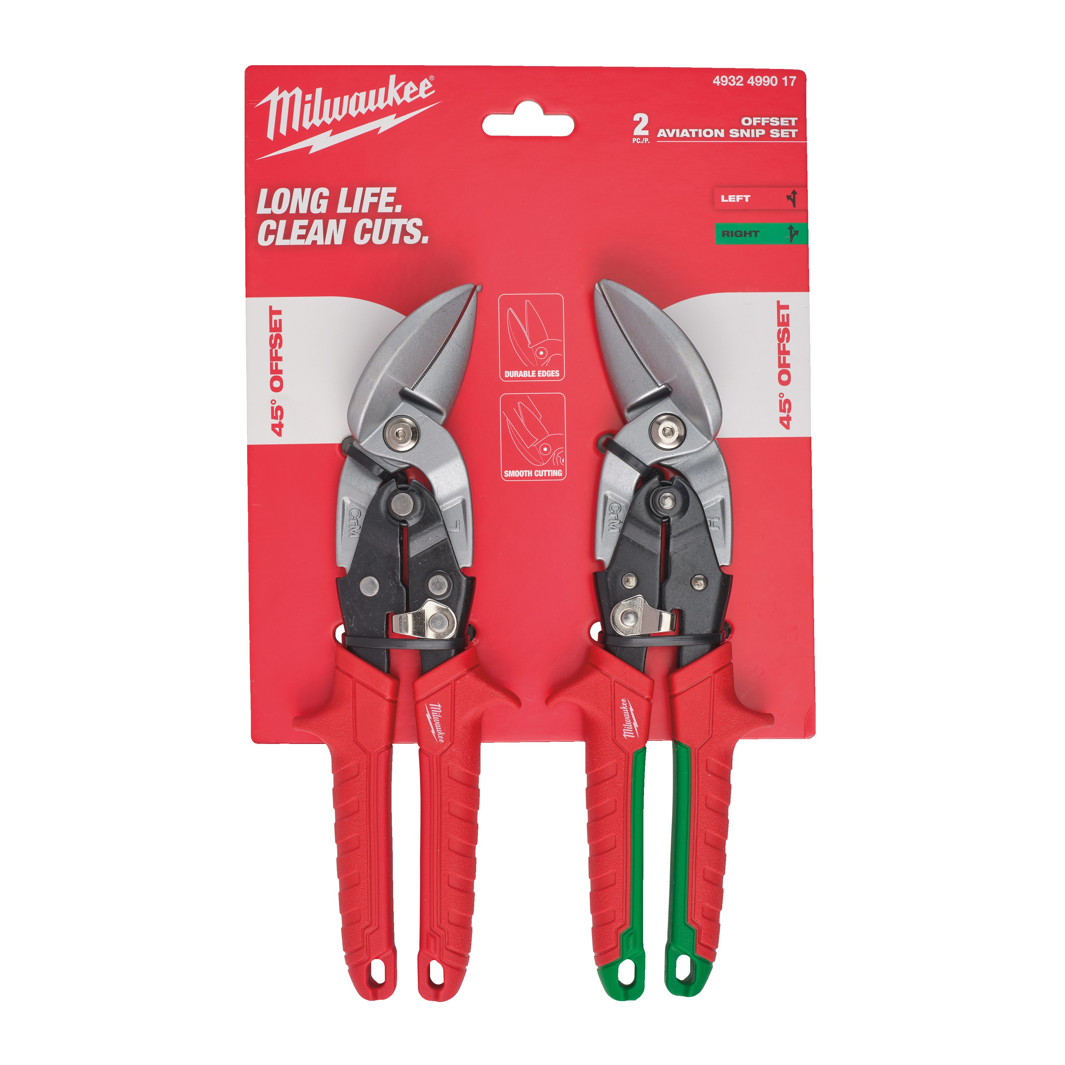 milwaukee Aviation snips set milwaukee offset 2pc