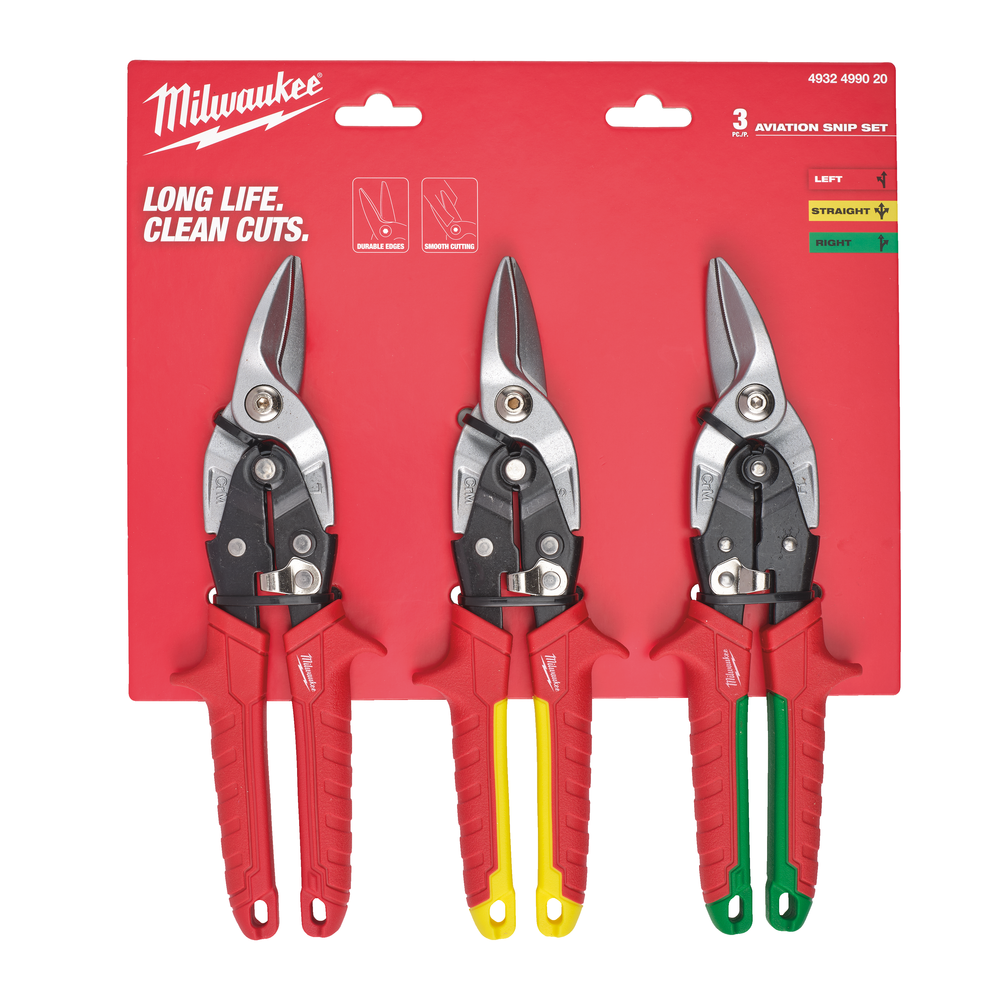 milwaukee Aviation snips set milwaukee 3pc