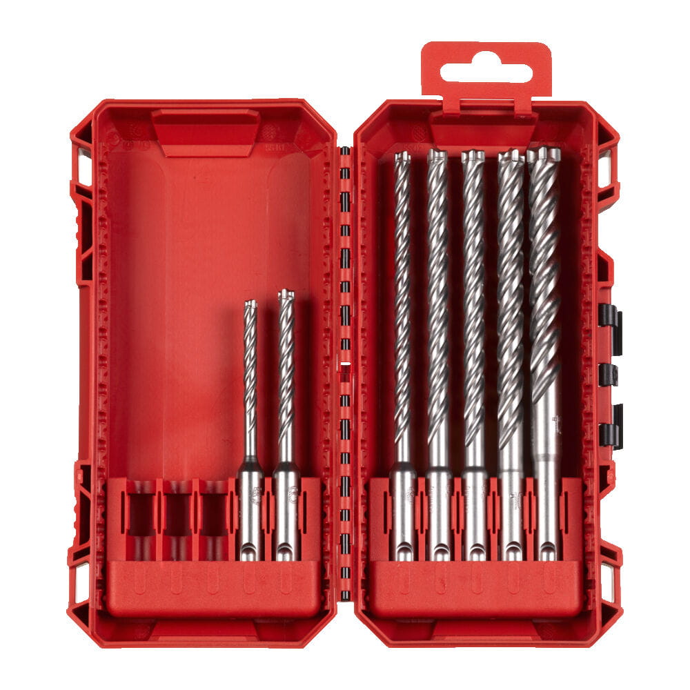 milwaukee Drillbit set milwaukee sds plus mx4 pf set1 7p