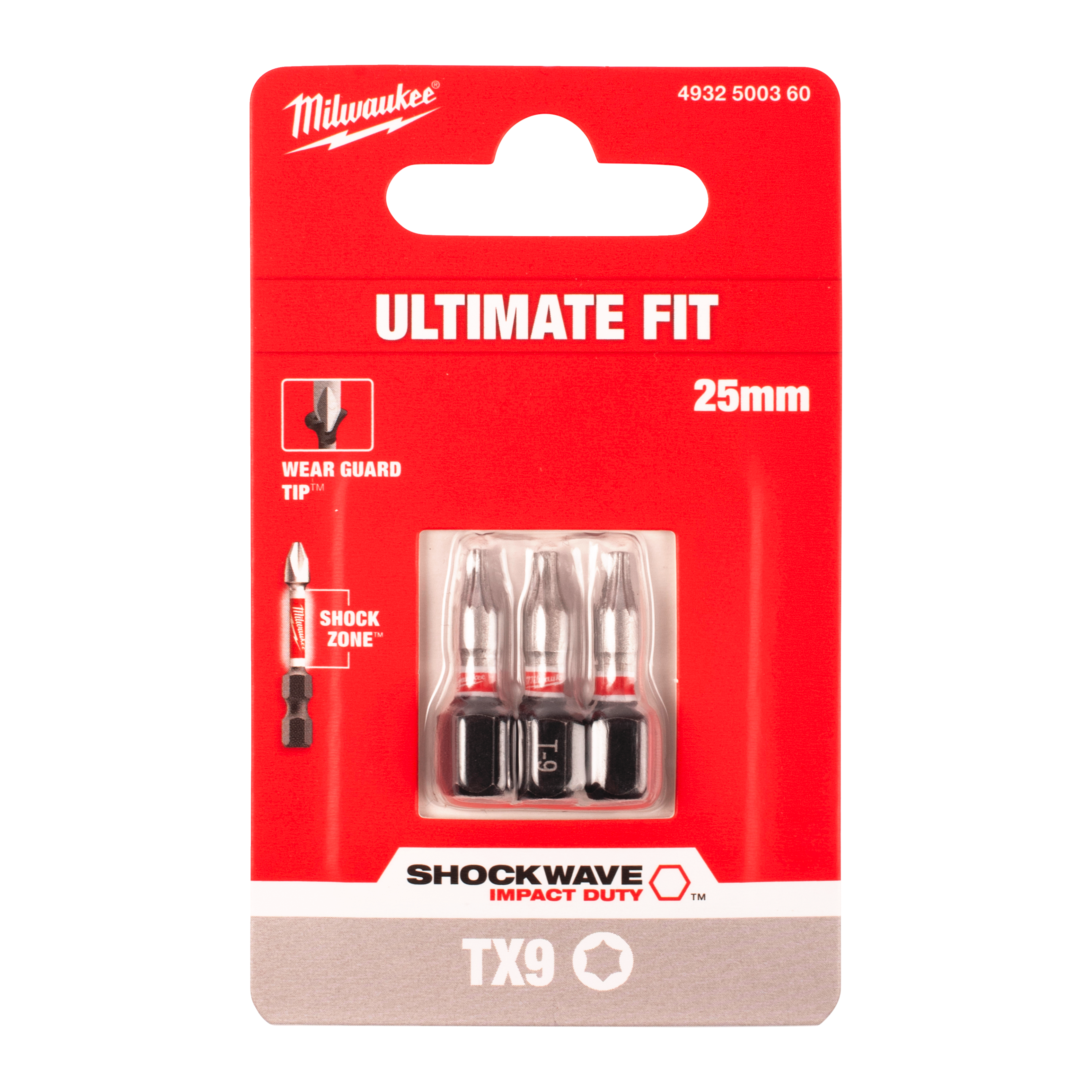milwaukee Bits milwaukee shockwave tx9 25mm 3st