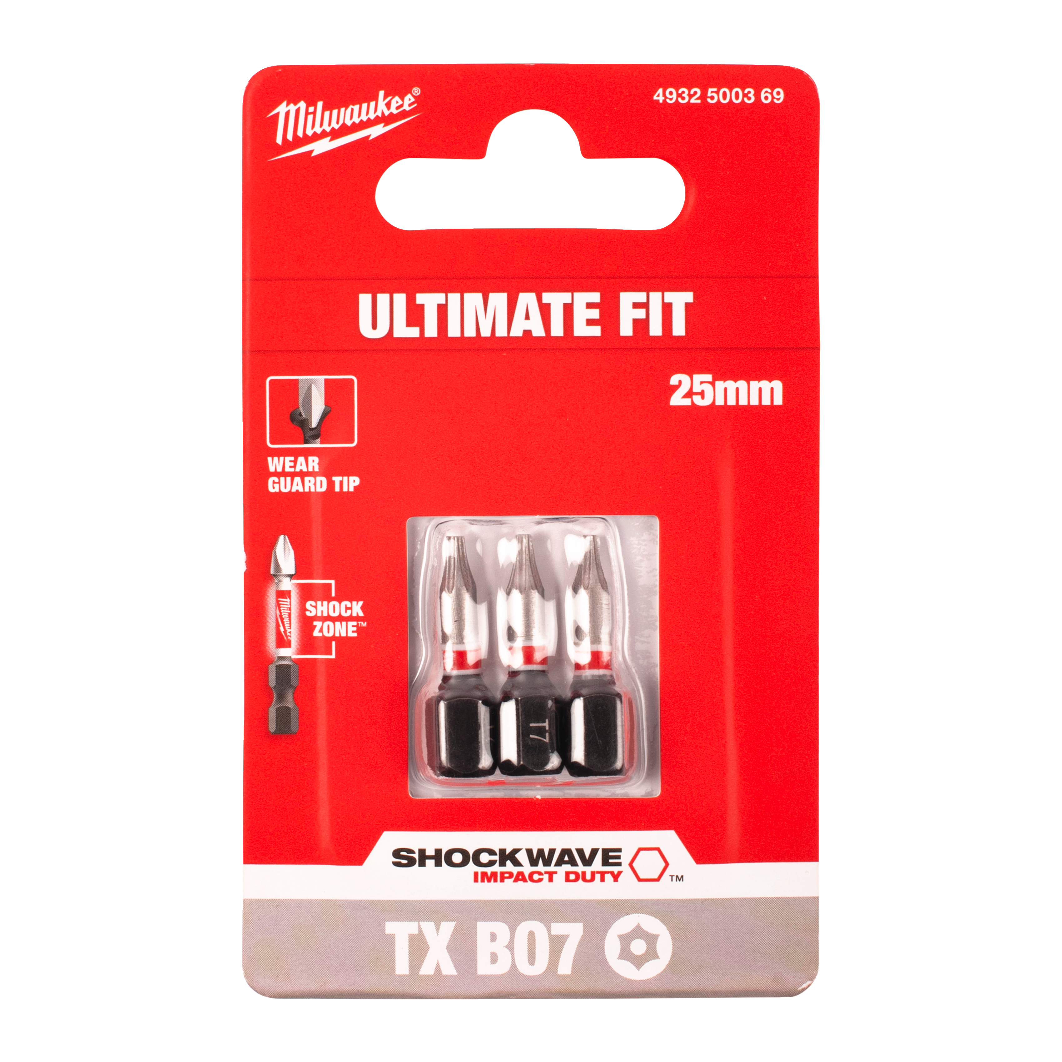 milwaukee Ruuvauskärki milwaukee shockwave txbo7 25mm 3kpl