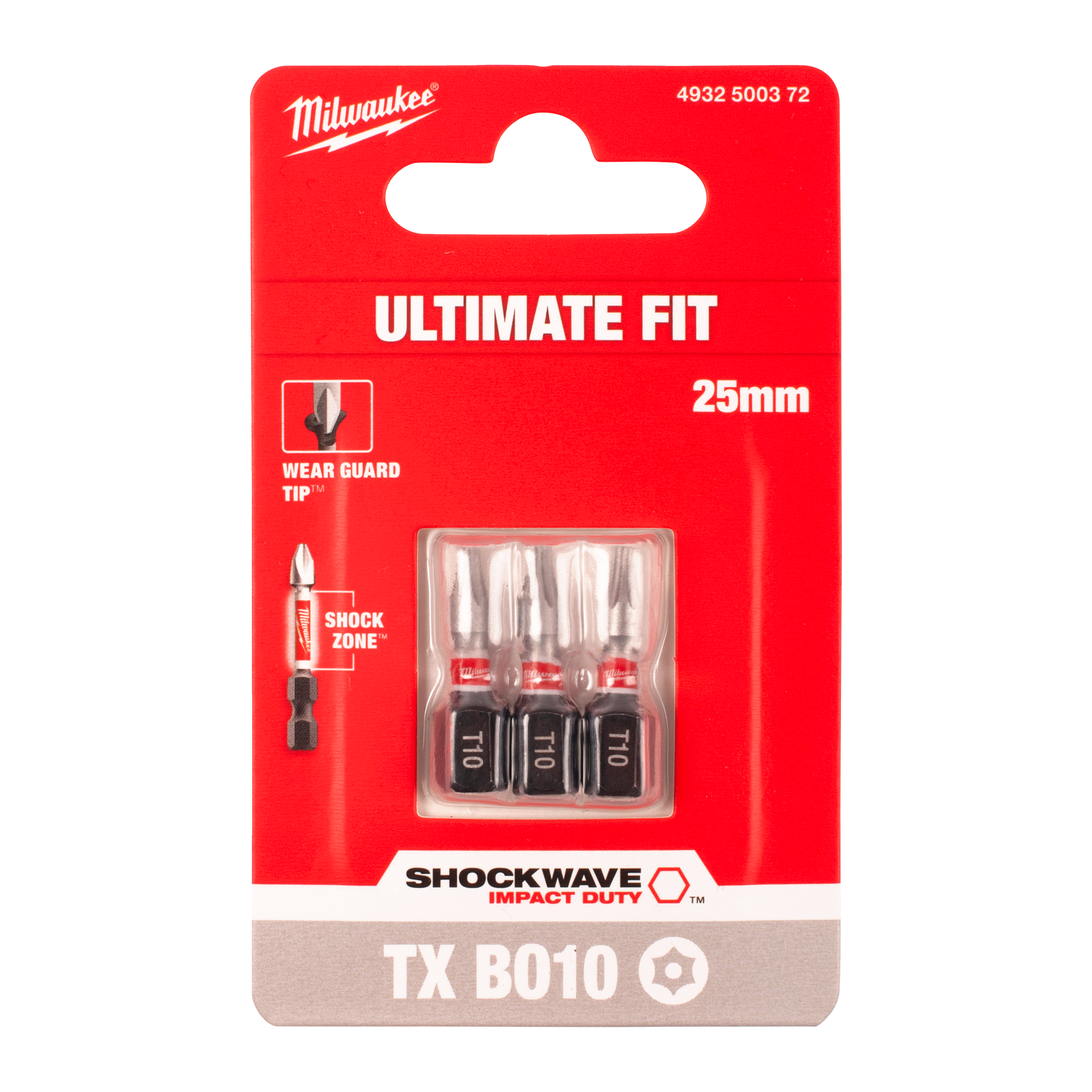 milwaukee Screwdriver bit milwaukee shw txbo10 25mm 3p