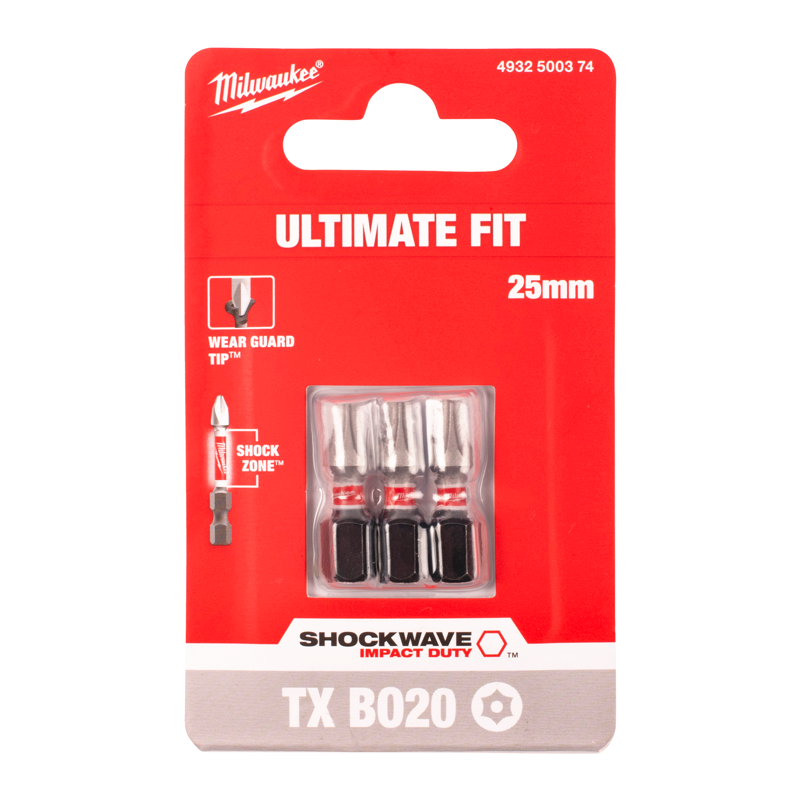 milwaukee Ruuvauskärki milwaukee shockwave txbo20 25mm 3kpl