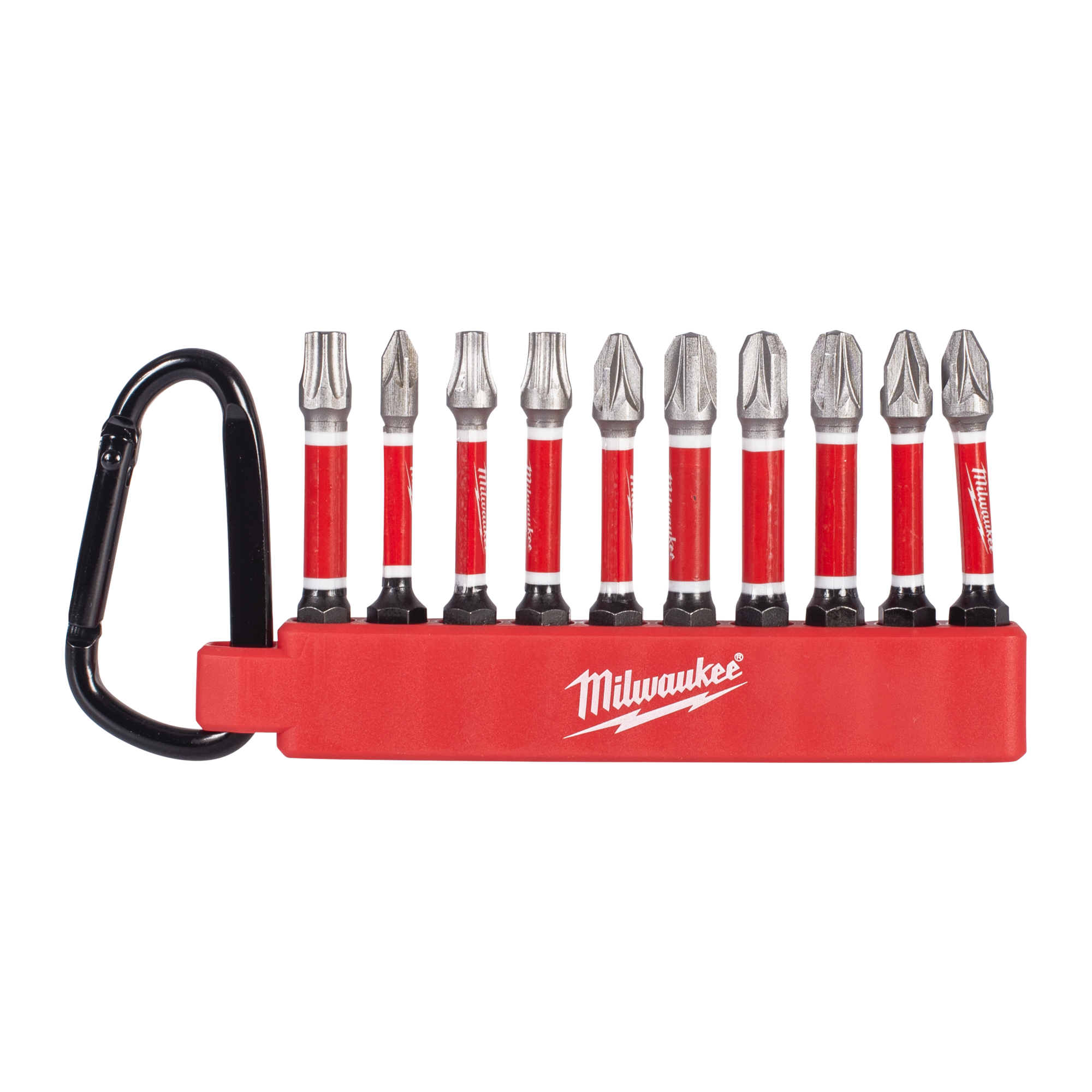 BITS SET MILWAUKEE 50MM CARABINER 3 10P