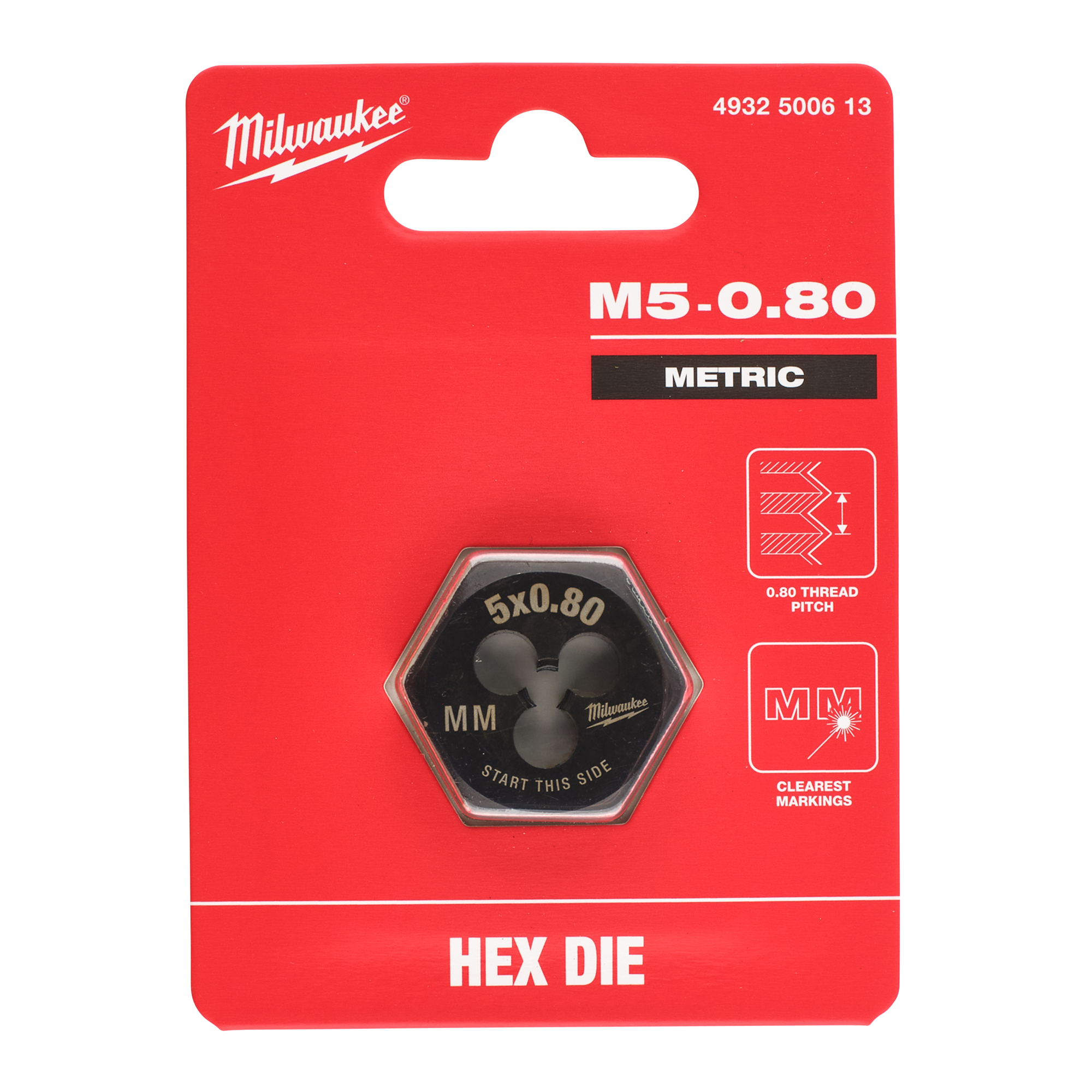 milwaukee Hex kierrepakka milwaukee m5-0,80mm