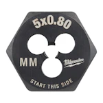 HEX DIE MILWAUKEE M6-1,00MM