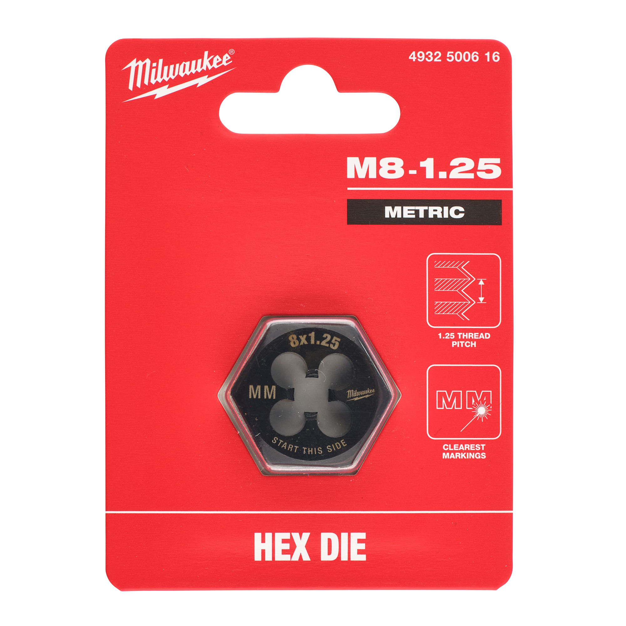milwaukee Hex kierrepakka milwaukee m8-1,25mm