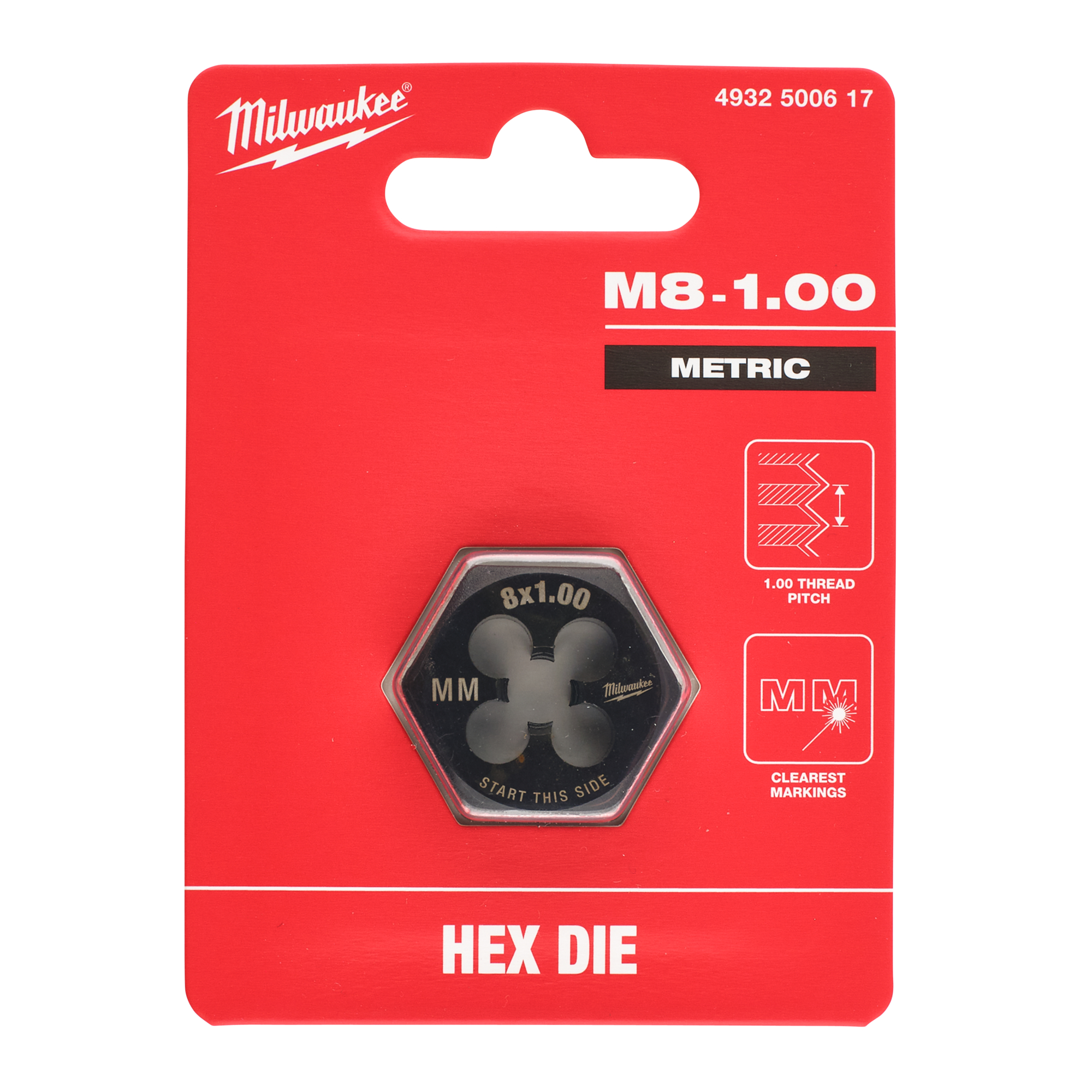 milwaukee Hex kierrepakka milwaukee m8-1,00mm