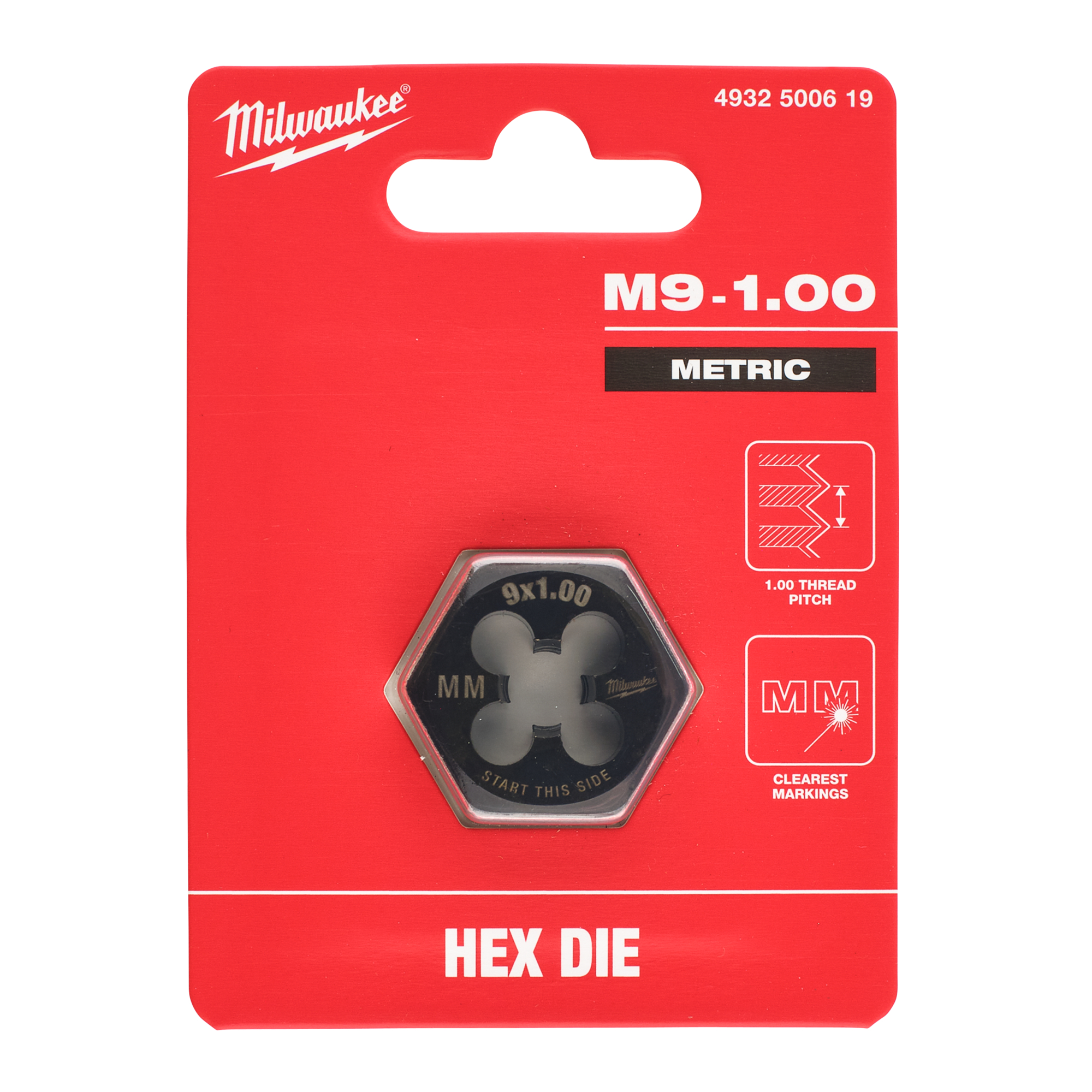 milwaukee Gängsnitt milwaukee m9-1,00mm