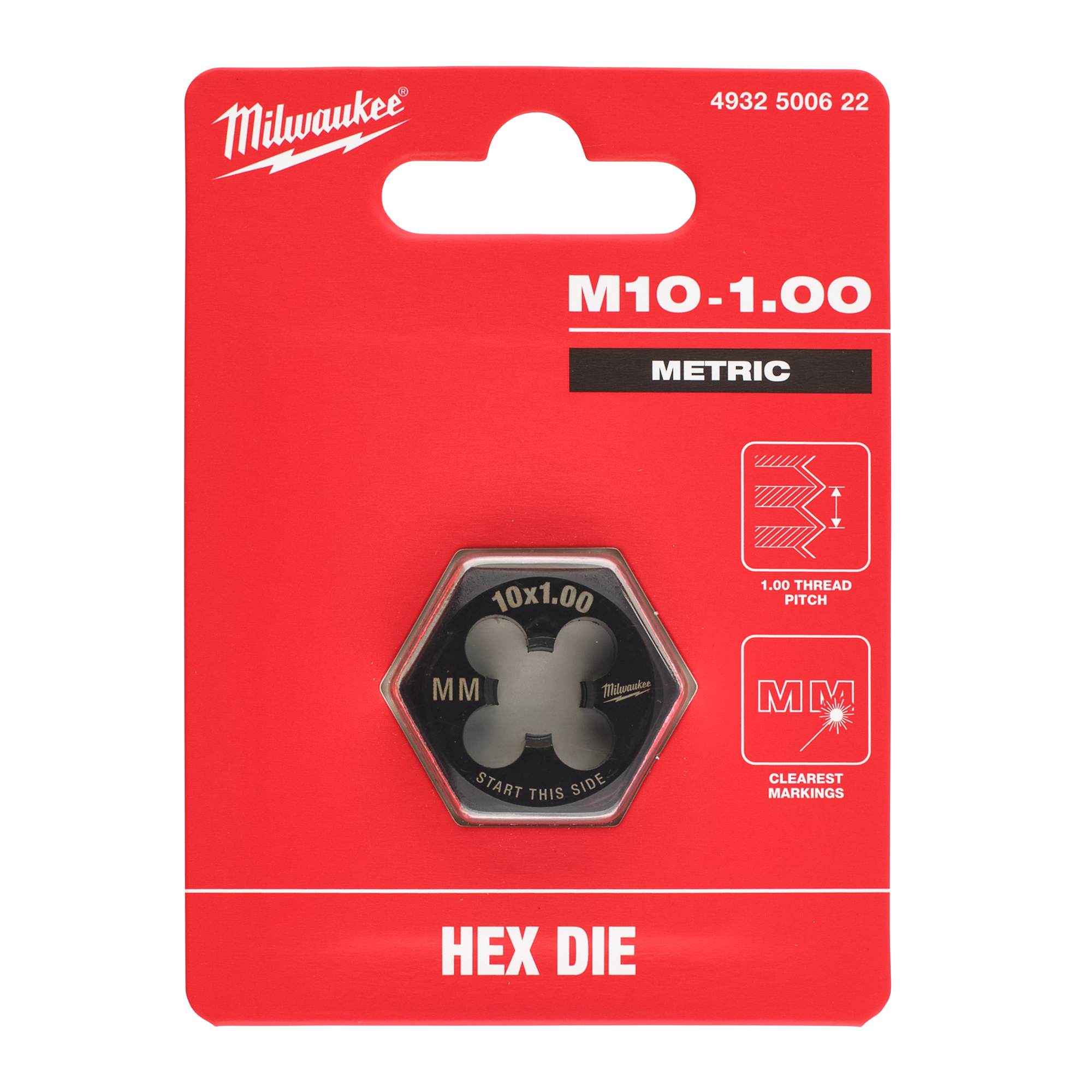 milwaukee Gängsnitt milwaukee m10-1,00mm