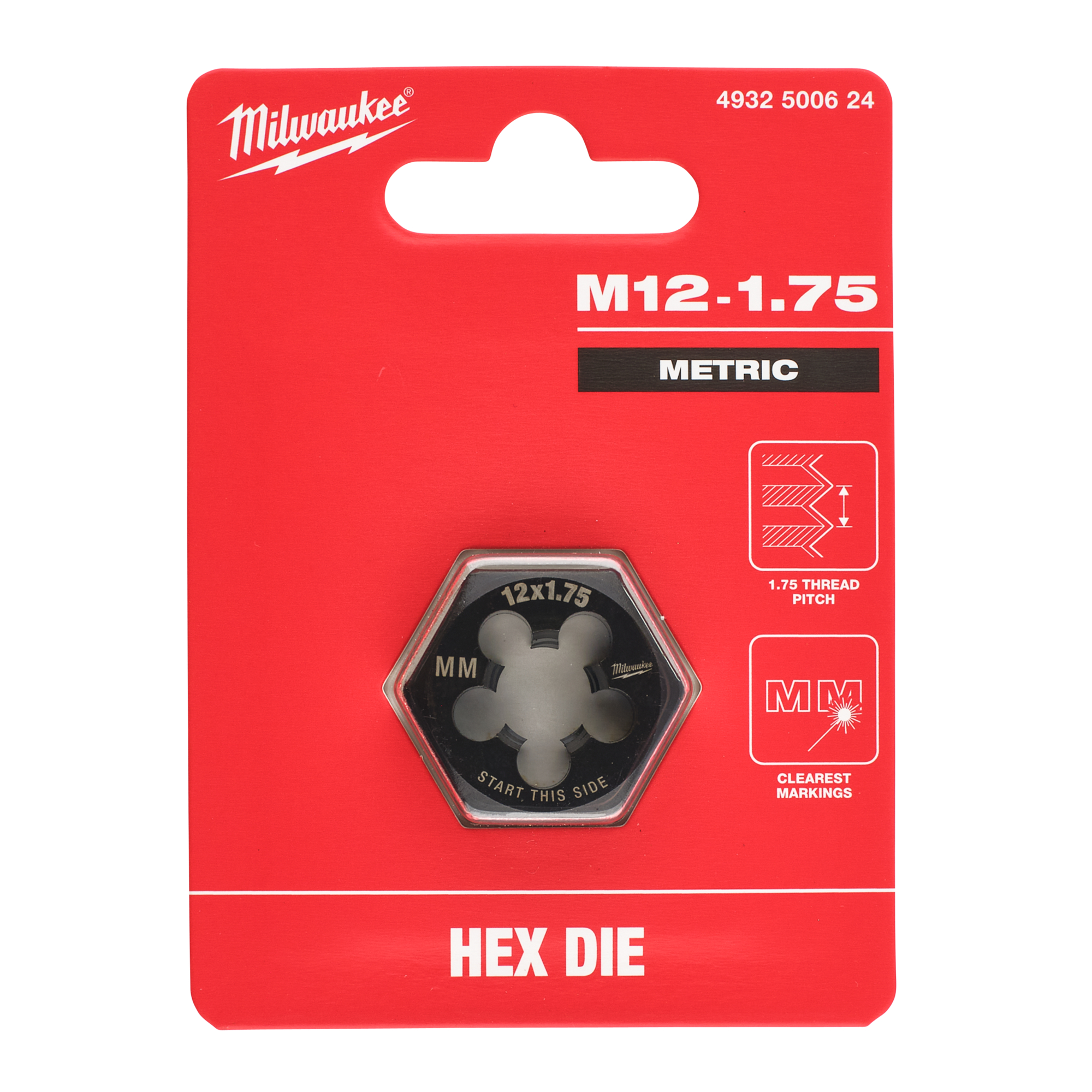 milwaukee Gängsnitt milwaukee m12-1,75mm