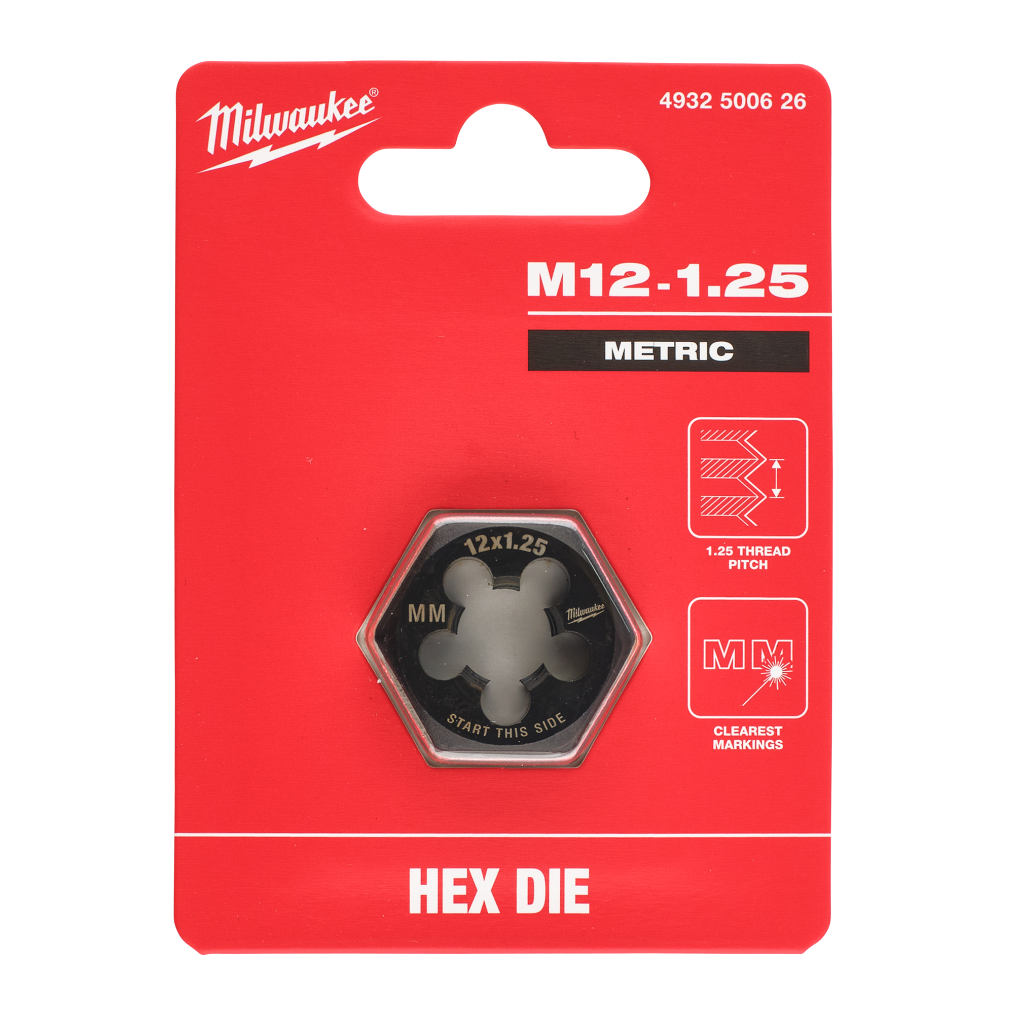 milwaukee Hex kierrepakka milwaukee m12-1,25mm