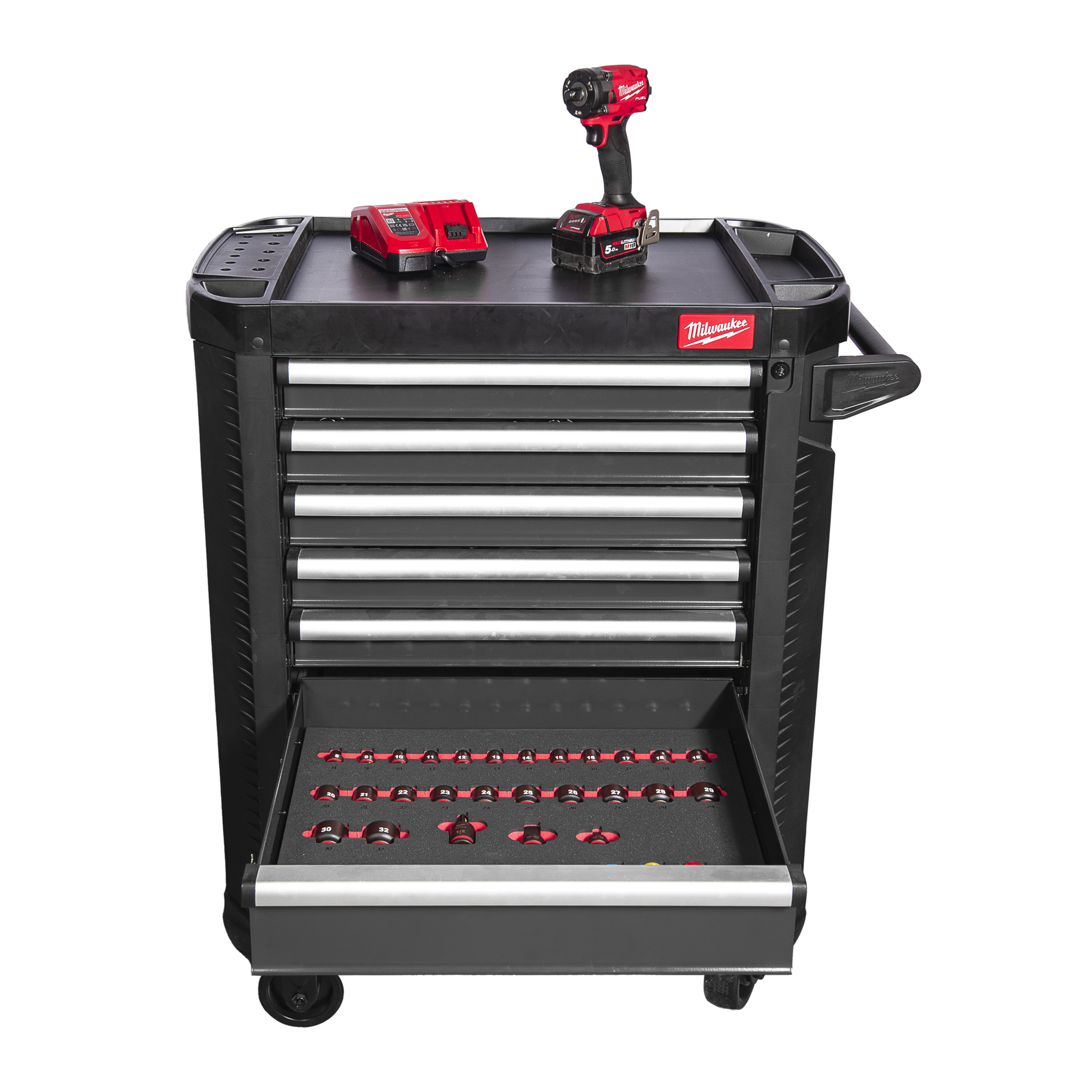 CABINET MILWAUKEE ROLLING 78CM TOOLKIT 246P GREY