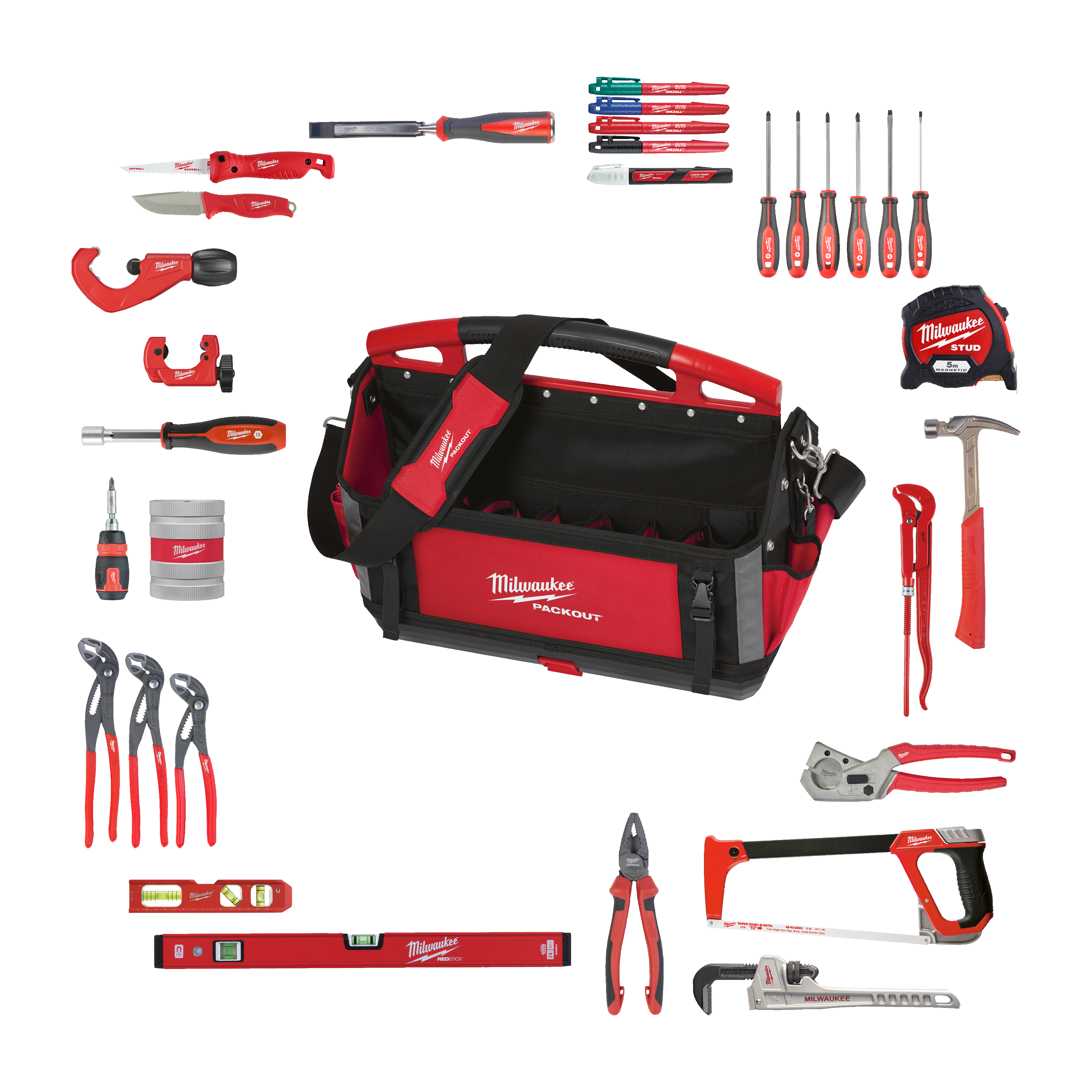 VVS SET MILWAUKEE TOTE 50CM 38P