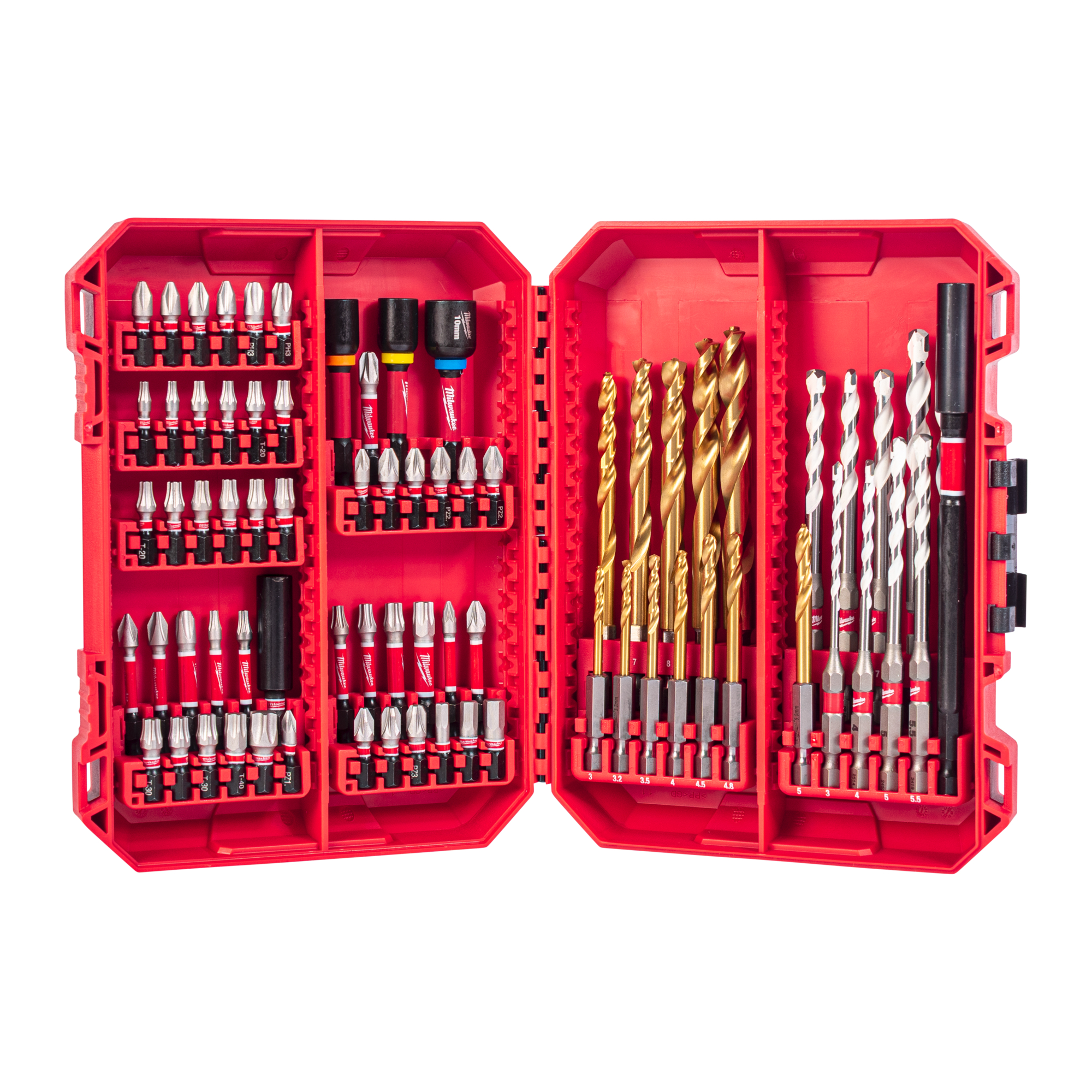 SCREWDRIVER BIT SET MILWAUKEE SHW D/D CD 74P