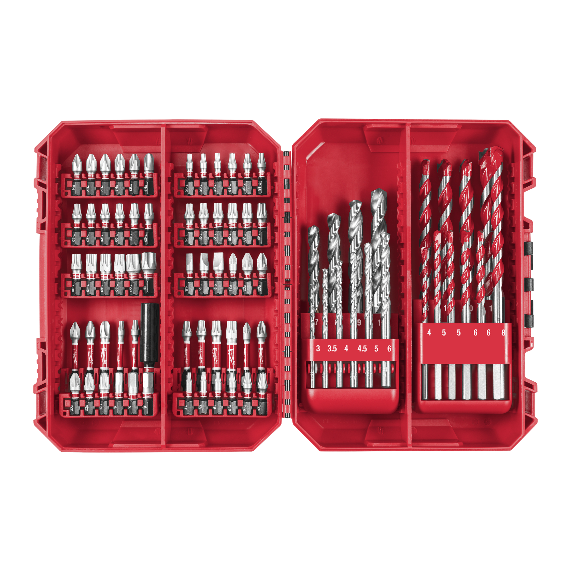SCREWDRIVER BIT SET MILWAUKEE SHW D/D CD 80P