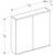 geberit Mirror cabinet option plus two doors