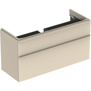 geberit Cabinet for washbasin smyle sq sand grey, high-gloss