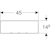 geberit Vägghylla smyle square 450x148x15mm