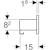 geberit Wall shelf smyle square 450x148x15mm