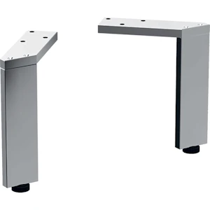 geberit Set of feet smyle square 2pcs, chrome