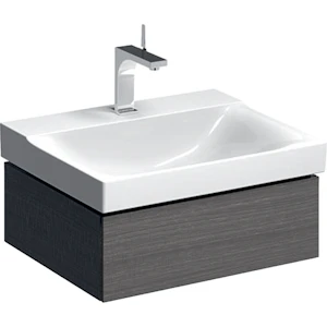 geberit Cabinet for washbasin xeno² scultura grey, wood-texture