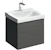 geberit Cabinet for washbasin xeno² scultura grey, wood-texture