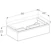 geberit Cabinet for washbasin xeno² scultura grey, wood-texture