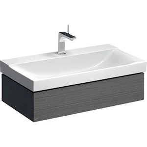geberit Cabinet for washbasin xeno² scultura grey, wood-texture