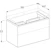 geberit Cabinet for washbasin xeno² white, high-gloss